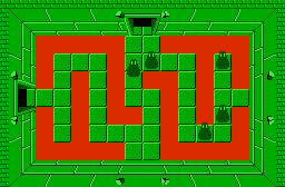 The legend of Zelda - Plan (carte) du niveau 5 de la quête 1 : Le Lézard (Zelda I Nes mini)