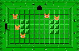 The legend of Zelda - Plan (carte) du niveau 5 de la quête 1 : Le Lézard (Zelda I Nes mini)