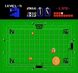 Digdogger est un monstre étrange. Zelda 1 - Solution du donjon 5 de la quête 1 : Le Lézard (Zelda I Nes mini)