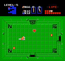 L'Oursin a rendu l'âme. Zelda 1 - Solution du donjon 5 de la quête 1 : Le Lézard (Zelda I Nes mini)