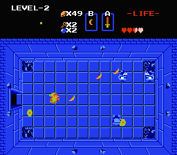 Zelda 1 - Les objets dans la quête 1 de the legend of Zelda (Zelda I Nes mini) - Boomerang Bleu