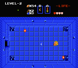 Zelda 1 - Les objets dans la quête 1 de the legend of Zelda (Zelda I Nes mini) - Boomerang Bleu