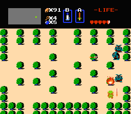 Zelda 1 - Les objets dans la quête 1 de the legend of Zelda (Zelda I Nes mini) - Bouclier Magique