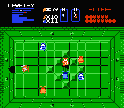 Zelda 1 - Les objets dans la quête 1 de the legend of Zelda (Zelda I Nes mini) - Bougie Rouge