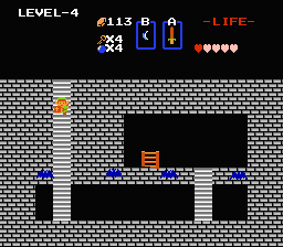 Zelda 1 - Les objets dans la quête 1 de the legend of Zelda (Zelda I Nes mini) - Echelle