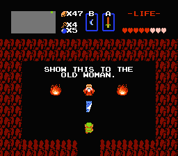 Zelda 1 - Les objets dans la quête 1 de the legend of Zelda (Zelda I Nes mini) - Lettre
