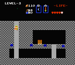 Zelda 1 - Les objets dans la quête 1 de the legend of Zelda (Zelda I Nes mini) - Radeau