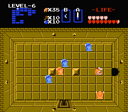 Zelda 1 - Les objets dans la quête 1 de the legend of Zelda (Zelda I Nes mini) - Bâton Magique