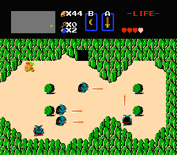 Zelda 1 - Les objets dans la quête 1 de the legend of Zelda (Zelda I Nes mini) - Bougie bleue