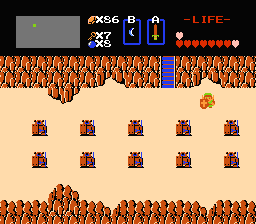 Zelda 1 - Les objets dans la quête 1 de the legend of Zelda (Zelda I Nes mini) - Bracelet de force
