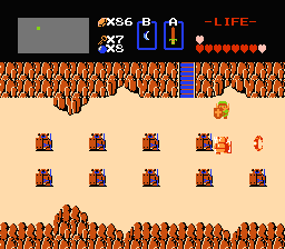 Zelda 1 - Les objets dans la quête 1 de the legend of Zelda (Zelda I Nes mini) - Bracelet de force