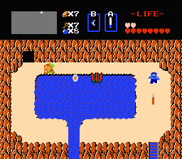 Zelda 1 - Les objets dans la quête 1 de the legend of Zelda (Zelda I Nes mini) - Epée blanche