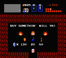 Zelda 1 - Les objets dans la quête 1 de the legend of Zelda (Zelda I Nes mini) - Flèches en bois