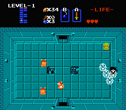 Zelda 1 - Solution du donjon 1 de la quête 2 : Le E (Zelda I Nes mini)