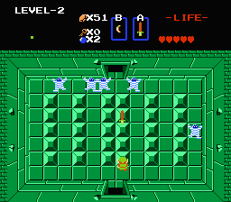 Zelda 1 - Solution du donjon 2 de la quête 2 : Le A (Zelda I Nes mini)
