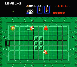 Zelda 1 - Solution du donjon 2 de la quête 2 : Le A (Zelda I Nes mini)