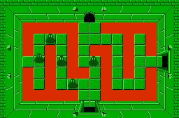 The legend of Zelda - Plan (carte) du niveau 4 de la quête 2 : Le D (Zelda I Nes mini)