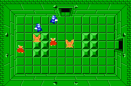 The legend of Zelda - Plan (carte) du niveau 4 de la quête 2 : Le D (Zelda I Nes mini)