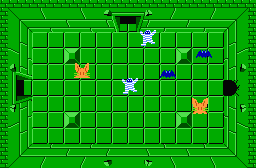 The legend of Zelda - Plan (carte) du niveau 4 de la quête 2 : Le D (Zelda I Nes mini)
