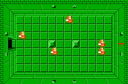 The legend of Zelda - Plan (carte) du niveau 4 de la quête 2 : Le D (Zelda I Nes mini)