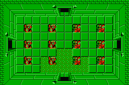 The legend of Zelda - Plan (carte) du niveau 4 de la quête 2 : Le D (Zelda I Nes mini)