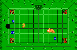The legend of Zelda - Plan (carte) du niveau 4 de la quête 2 : Le D (Zelda I Nes mini)