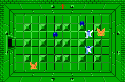 The legend of Zelda - Plan (carte) du niveau 4 de la quête 2 : Le D (Zelda I Nes mini)