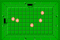 The legend of Zelda - Plan (carte) du niveau 4 de la quête 2 : Le D (Zelda I Nes mini)