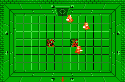 The legend of Zelda - Plan (carte) du niveau 4 de la quête 2 : Le D (Zelda I Nes mini)