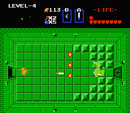 Zelda 1 - Solution du donjon 4 de la quête 2 : Le D (Zelda I Nes mini)