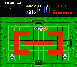 Zelda 1 - Solution du donjon 4 de la quête 2 : Le D (Zelda I Nes mini)