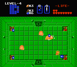 Zelda 1 - Solution du donjon 4 de la quête 2 : Le D (Zelda I Nes mini)