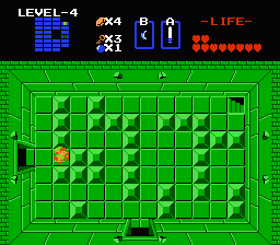Zelda 1 - Solution du donjon 4 de la quête 2 : Le D (Zelda I Nes mini)