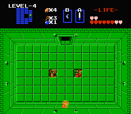 Zelda 1 - Solution du donjon 4 de la quête 2 : Le D (Zelda I Nes mini)