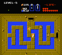 Zelda 1 - Solution du donjon 5 de la quête 2 : Le Z (Zelda I Nes mini)