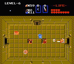 Zelda 1 - Solution du donjon 6 de la quête 2 : Le Chapeau (Zelda I Nes mini)
