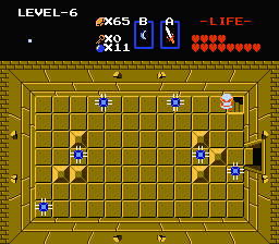 Zelda 1 - Solution du donjon 6 de la quête 2 : Le Chapeau (Zelda I Nes mini)