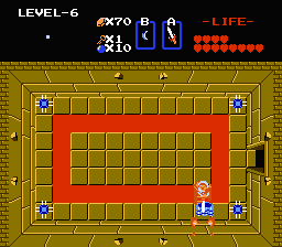 Zelda 1 - Solution du donjon 6 de la quête 2 : Le Chapeau (Zelda I Nes mini)