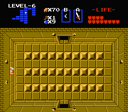 Zelda 1 - Solution du donjon 6 de la quête 2 : Le Chapeau (Zelda I Nes mini)