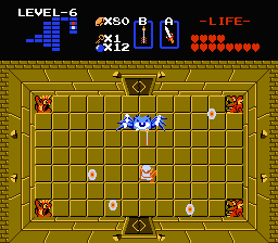 Zelda 1 - Solution du donjon 6 de la quête 2 : Le Chapeau (Zelda I Nes mini)