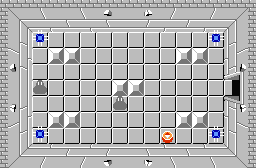 The legend of Zelda - Plan (carte) du niveau 7 de la quête 2 : La petite spirale (Zelda I Nes mini)