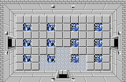The legend of Zelda - Plan (carte) du niveau 7 de la quête 2 : La petite spirale (Zelda I Nes mini)
