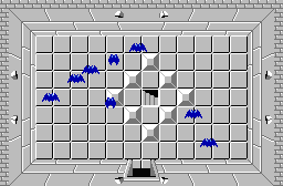 The legend of Zelda - Plan (carte) du niveau 7 de la quête 2 : La petite spirale (Zelda I Nes mini)