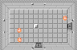 The legend of Zelda - Plan (carte) du niveau 7 de la quête 2 : La petite spirale (Zelda I Nes mini)