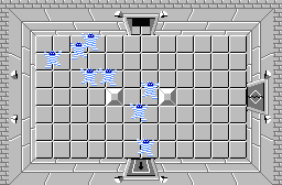 The legend of Zelda - Plan (carte) du niveau 7 de la quête 2 : La petite spirale (Zelda I Nes mini)