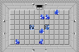 The legend of Zelda - Plan (carte) du niveau 7 de la quête 2 : La petite spirale (Zelda I Nes mini)