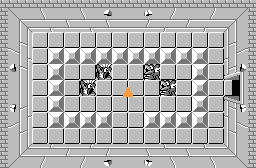 The legend of Zelda - Plan (carte) du niveau 7 de la quête 2 : La petite spirale (Zelda I Nes mini)