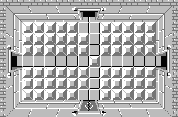 The legend of Zelda - Plan (carte) du niveau 7 de la quête 2 : La petite spirale (Zelda I Nes mini)