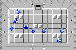 The legend of Zelda - Plan (carte) du niveau 7 de la quête 2 : La petite spirale (Zelda I Nes mini)