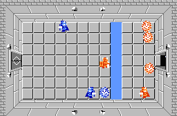 The legend of Zelda - Plan (carte) du niveau 7 de la quête 2 : La petite spirale (Zelda I Nes mini)